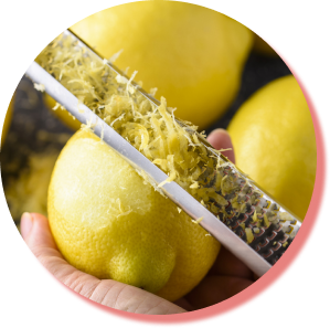 Scorza di limone grattugiata